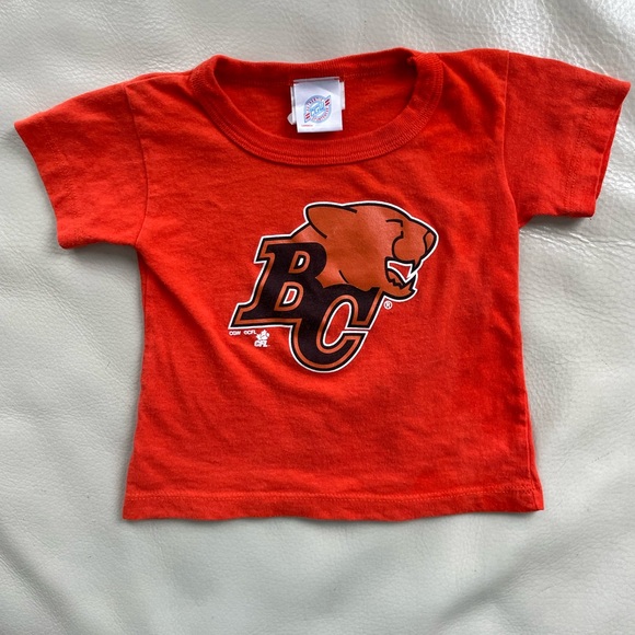 4/$20💥🇨🇦 BC Lions Logo CFL Orange Black Short Sleeve T-Shirt, 100% Cotton - Picture 3 of 7